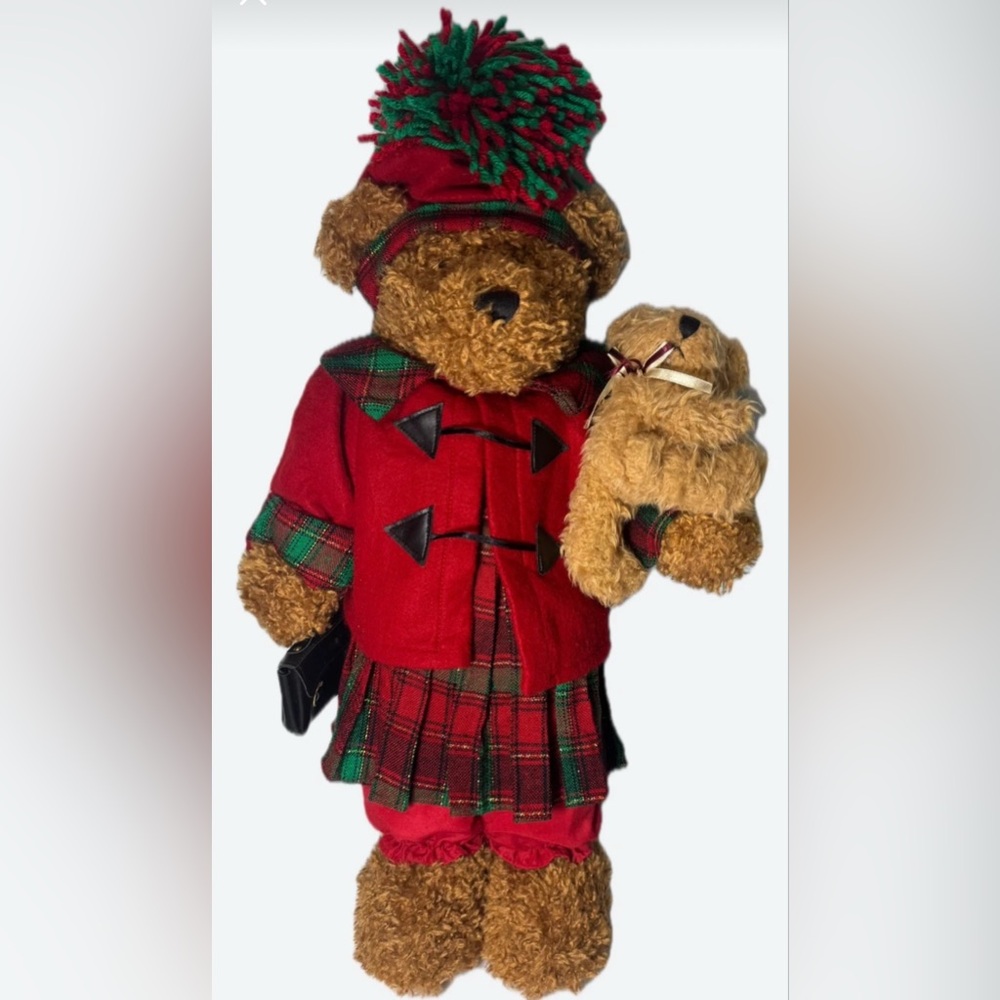 Vintage RARE Dan Dee Teddy Bear Mom & Baby Bear Plush/ Door deco